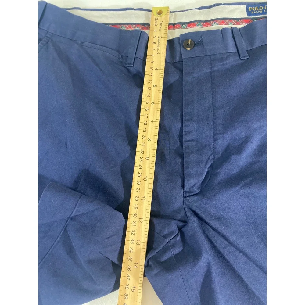Polo Golf Ralph Lauren Shorts Mens 36 Navy Blue Excellent Classic Fit Chino